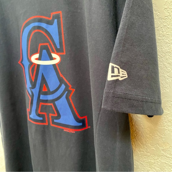 California Angels T-Shirt Men’s Large Blue New Era Short Sleeve MLB Baseball Tee - Picture 2 of 9